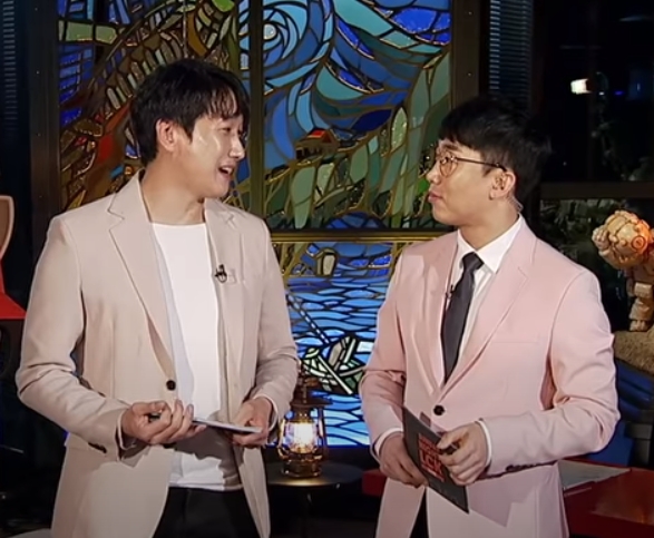 지난해 방영된 Saturday Night LCK(SNL)의 진행자 김동준(왼쪽), 성승헌. 사진=LCK 공식 유튜브