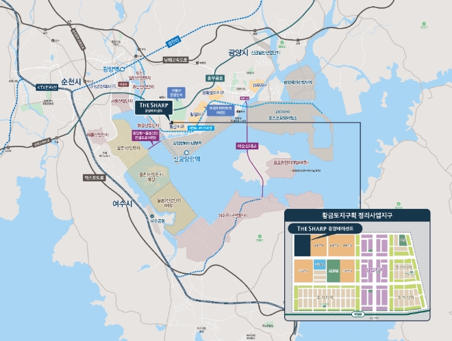 '더샵 광양베이센트' 광역 위치도. 사진=포스코건설