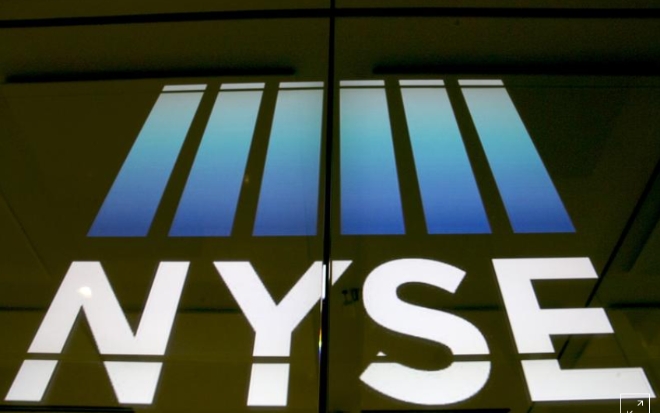 뉴욕 증권거래소(NYSE) 로고      사진=로이터