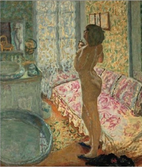 피에르 보나르 ‘빛을 받는 누드’, 20세기, 캔버스에 유채, 벨기에 왕립미술관.