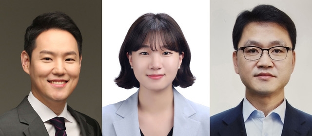 왼쪽부터 김한규, 박성민, 이승복 신임 비서관. 뉴시스