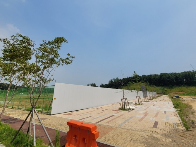 중흥토건의 ‘파주 운정신도시 중흥S-클래스 2차’ A9블록 현장 모습. 사진=최환금 전문기자