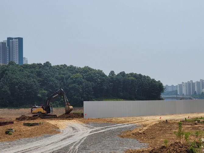 중흥토건의 ‘파주 운정신도시 중흥S-클래스 2차’ A11블록 현장 모습. 사진=최환금 전문기자