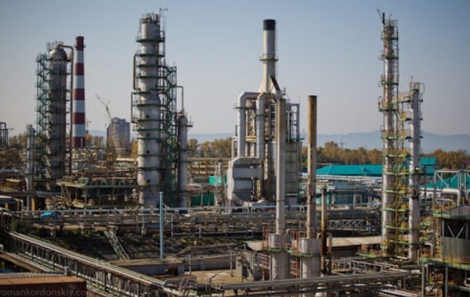 SK에코플랜트가 발전시설 현대화 사업을 수주한 우즈베키스탄 부하라(Bukhara) 정유공장 단지의 모습. 사진=SK에코플랜트