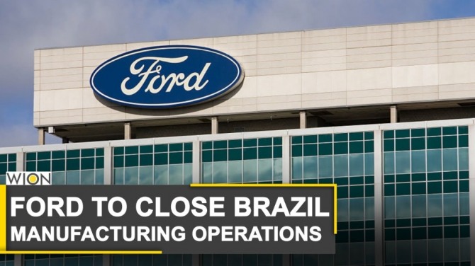 미국 자동체 업체 포드(Ford)가 남미 브라질과 아르헨티나에서 자동차 금융 서비스를 중지한다. 사진=WION 방송 캡처
