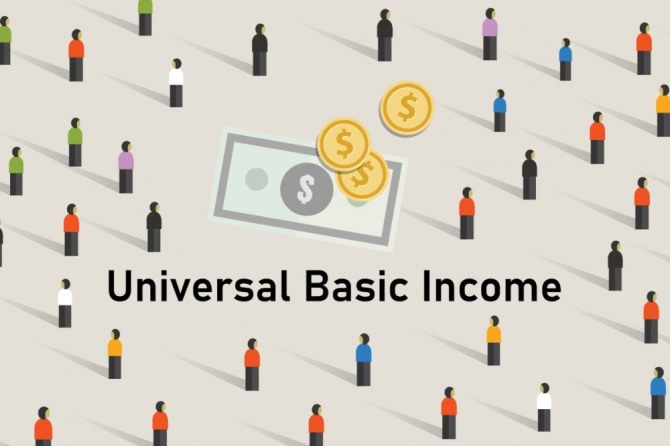 보편적 기본소득 이미지.