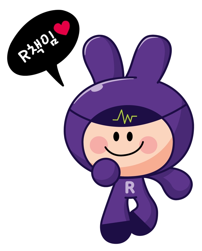 BGF그룹은 RPA에 'R책임'이라는 호칭을 부여하고 캐릭터를 만들었다. 사진=BGF그룹