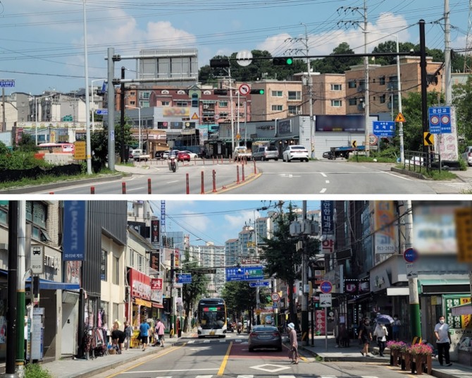 고양시 덕양구 관산동(위), 고양동 지역 모습. 사진=최환금 전문기자