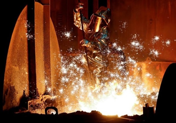 독일 디센그루프사의 철강공장 모습. 사진=로이터
