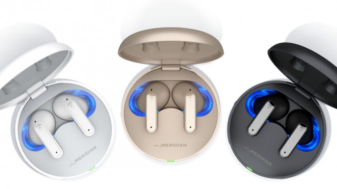 LG전자가 프리미엄 메리디안 사운드에 노이즈 캔슬링으로 몰입감을 더한 무선이어폰 ‘톤 프리(TONE Free)’ 신제품 3종을 출시한다. 톤 프리(TONE-TFP8) 제품 이미지. 사진=LG전자 