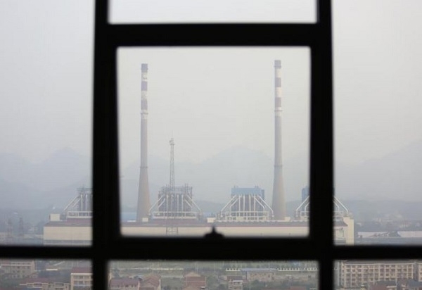 중국 스먼(石門)현의 화력발전소 모습. 사진=로이터