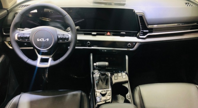 신형 스포티지 1열 모습.사진=글로벌이코노믹 김정희 기자