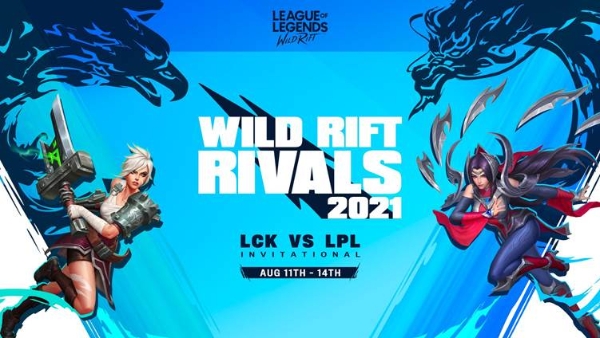 2021 와일드 리프트 라이벌즈: LCK vs LPL 인비테이셔널 안내 포스터. 사진=라이엇 게임즈