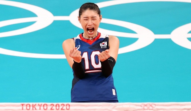 한국 여자배구 올림픽 대표 팀의 김연경 선수. 사진=뉴시스