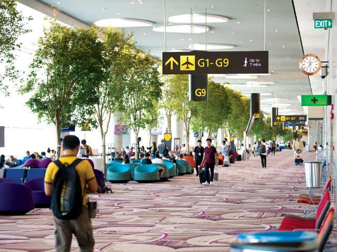 싱가포르 창이국제공항 내부 모습. 사진=창이국제공항 홈페이지