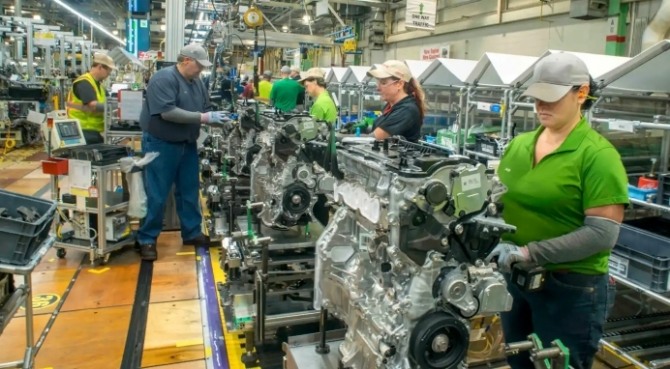 미국 버지니아의 도요타 엔진 공장 모습. 사진=닛케이아시아