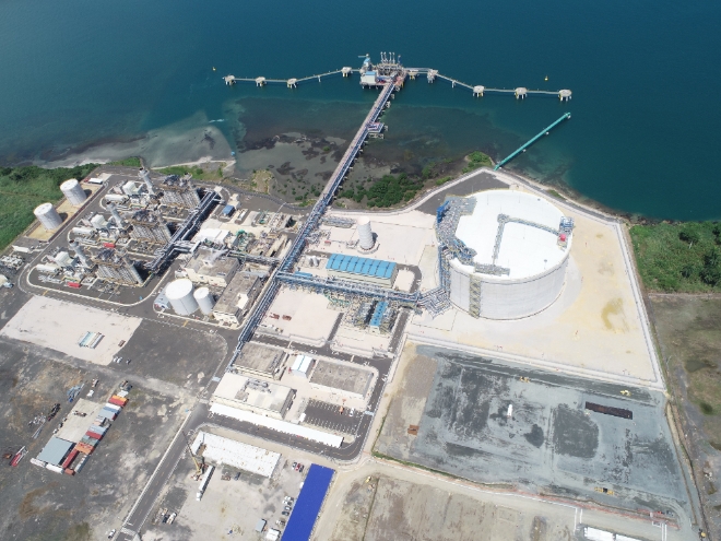 2016년 포스코건설이 EPC 턴키(Turnkey) 방식으로 사업권을 따낸 7971억 원 규모 ‘콜론 복합화력발전소’의 파나마 콜론 LNG터미널 프로젝트 현장. 사진=포스코건설