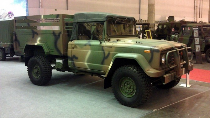 우크라이나 육군에 공급될 기아차의 KM-450 트럭. 사진=둠스카야넷