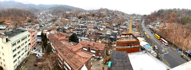 서울 노원구 중계본동 104번지 일대(백사마을) 재개발구역 전경. 사진=노원구청