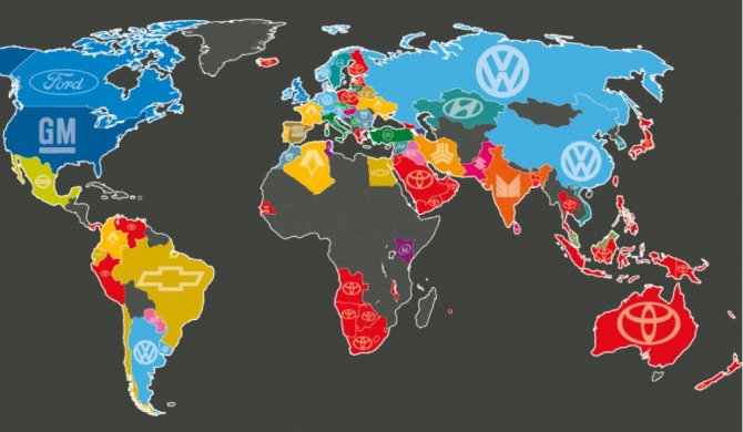 국가별 인기 자동차 브랜드. 사진=오토모티브터치업