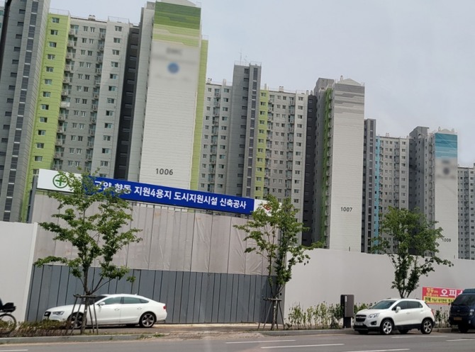 고양 향동지구 도시지원시설 공사 현장 모습. 사진=최환금 전문기자