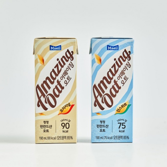 매일유업은 24일 식물성음료 '어메이징 오트' 2종을 선보였다. 사진=매일유업
