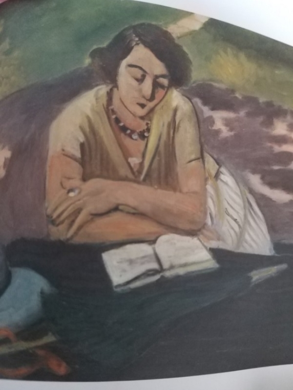 앙리 마티스 ‘책 읽는 여인’, 20세기, 캔버스에 유채, 영국, 런던 테이트모던미술관.