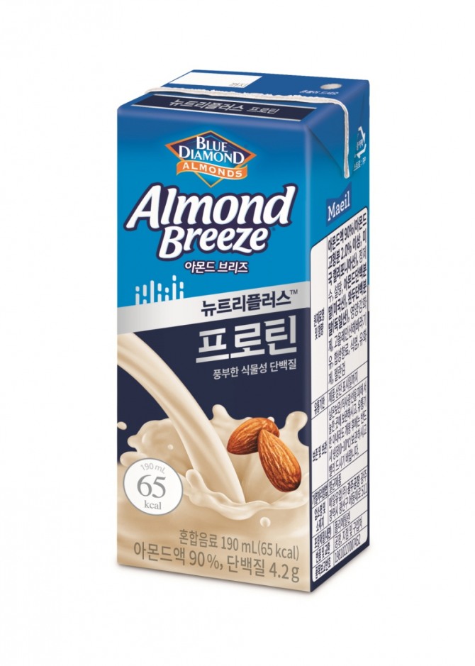 아몬드브리즈는 프리미엄 아몬드로 만든 식물 단백질 음료다. 사진=아몬드브리즈