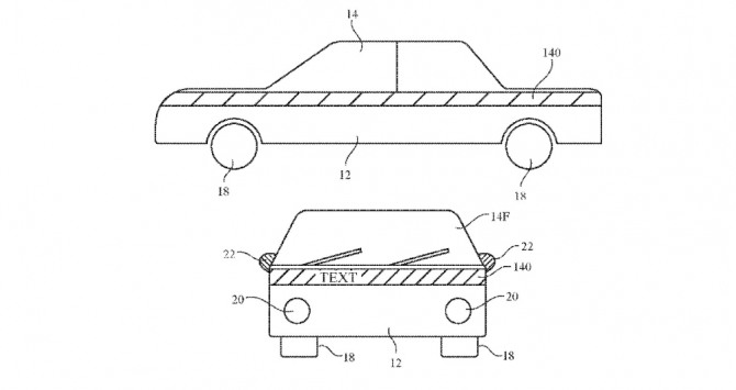애플이 최근 출원한 애플카 관련 특허. 사진=애플