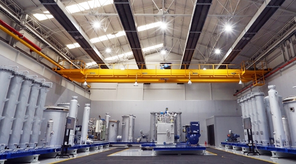 현대로템의 수소추출기 내부. 사진=현대로템