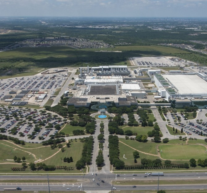 미국 텍사스주 주도 오스틴에 있는 삼성전자 파운드리 공장 전경. 사진=삼성전자