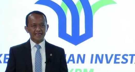 바흐릴 라하달리아 인도네시아 투자부 장관이 15일 LG에너지솔루션-현대차 배터리 공장 기공식에서 발표하고 있다.  사진=로이터
