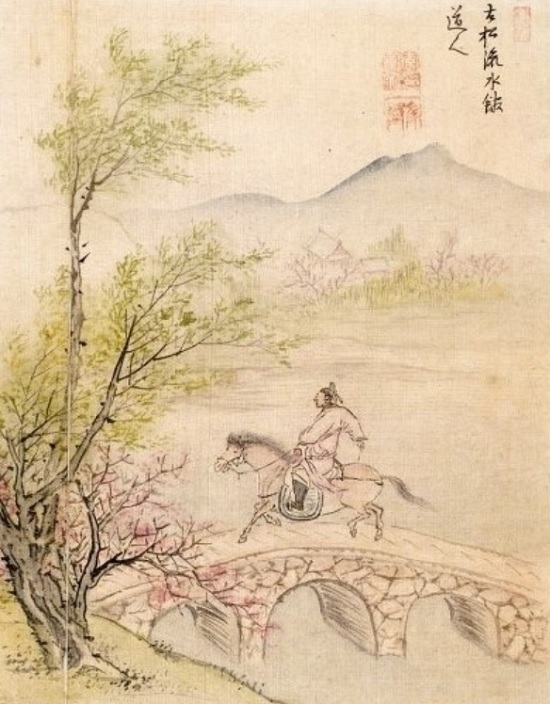 이인문 ‘소년행락(少年行樂)’, 19세기, 견본담채, 간송미술관.