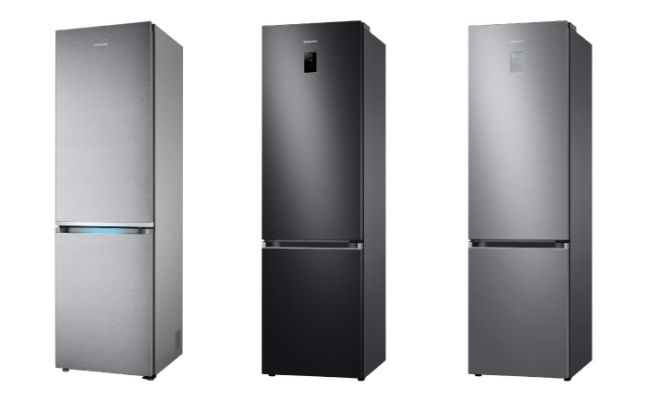 독일 최대 소비자 매체 `스티바`의 냉장고 제품 평가에서 상냉방·하냉동(BMF) 부문 1~3위를 석권한 삼성전자 냉장고(왼쪽부터 1, 2, 3위를 차지한 모델) 제품. 사진 = 삼성전자
