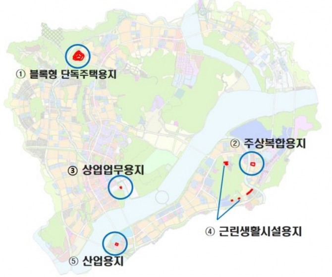 한국토지주택공사(LH)가 오는 10월 세종 행정중심복합도시 내에 공급하는 50필지 위치도. 사진=LH