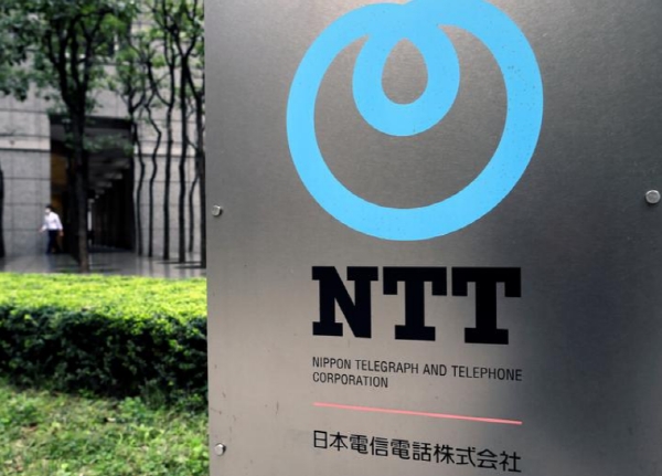 일본 도쿄 시내의 NTT 로고. 사진=로이터
