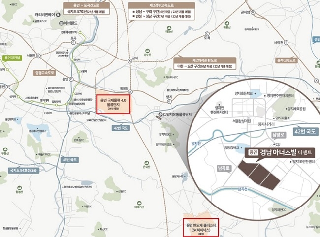 '용인 경남아너스빌 디센트' 위치도. 자료=SM경남기업