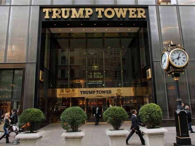 도널드 트럼프 전 대통령이 소유한 미국 뉴욕의 트럼프 타워. 사진=로이터