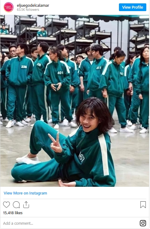 넷플릭스 인기 드라마 '오징어 게임' 열풍에 힘입어 드라마 속 흰색 반스 운동화가 베스트셀러로 등극했다. 사진=인스타그램