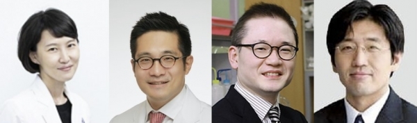 김혜련(왼쪽부터)·박성용·이인석·하상준 교수. 사진=연세의료원