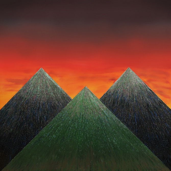 2019 산 너머 산  Mountain over Mountain, 120x120cm