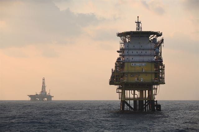 한국석유공사의 동해-1 가스전 해상플랫폼. 사진=한국석유공사