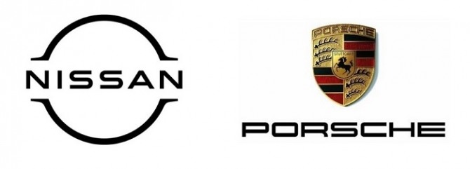 닛산과 포르쉐 회사 로고. 사진=각 사 홈페이지