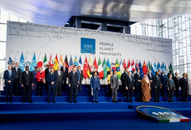 G20 정상들이 지구온난화 방지 조치를 촉구하는 공동성명에 합의했지만 환경론자들은 부족하다며 비난했다. 사진=로이터