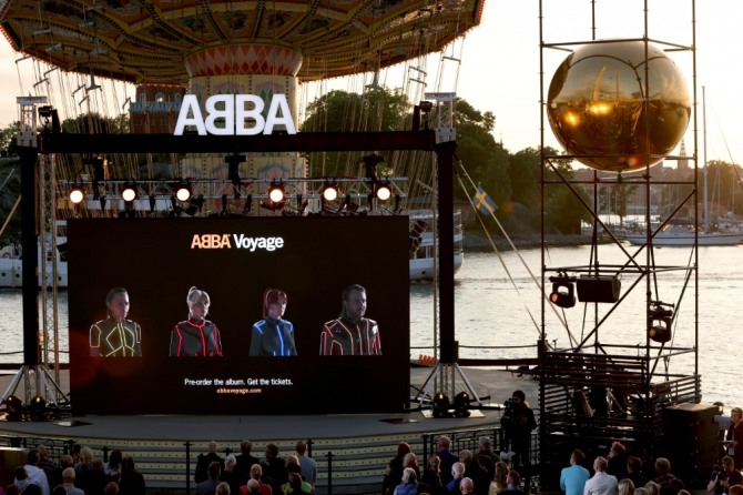 '팝의 전설' 아바(ABBA) 헌정 콘서트 행사장에서 추락사고가 발생해 2명이 사망, 프로모션이 연기됐다. 사진=AP/뉴시스
