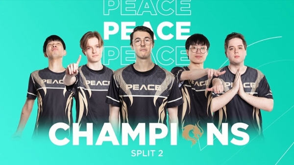지난 7일 마무리 된 LOL 월드 챔피언십에 참가한 LOL 서킷 오세아니아(LCO) 우승팀 '피스(Peace)'. 사진=라이엇 게임즈