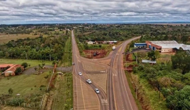 일성건설이 준공한 파라과이 8번 국도 정비사업의 도로 모습. 사진=일성건설 