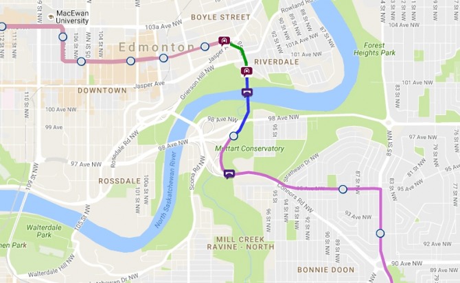 밸리 라인 웨스트 노선 이미지. 사진=에드먼턴시