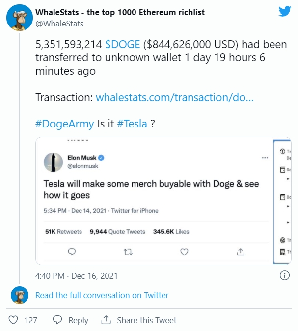 사진=웨일스테츠 트위터