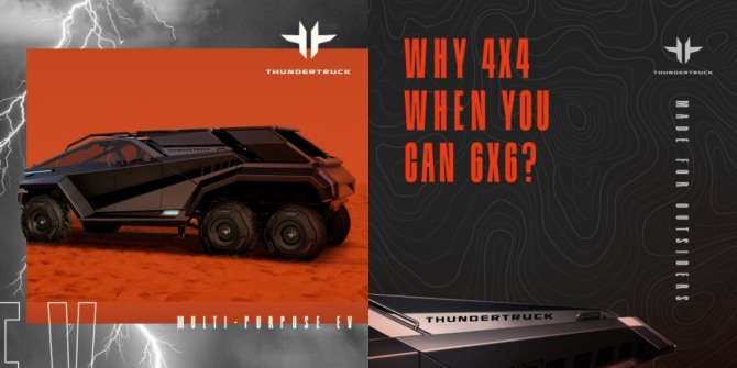 울프강LA이 개발한 전기트럭 ‘선더트럭’의 시제품 디자인. 사진=울프강LA